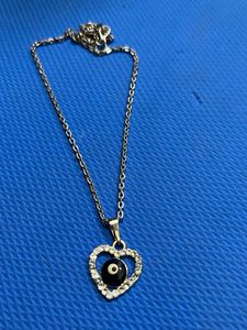 Evil Eye Heart Necklace
