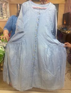 Blue Denim Style Dress