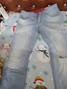 Ripped Light Wash Jeans