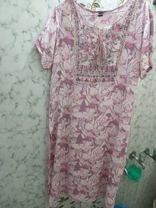 Floral Print Suit With Dupatta