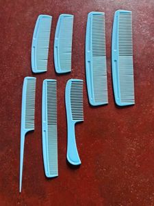 Hair Combs And Oil Applicators Bottles