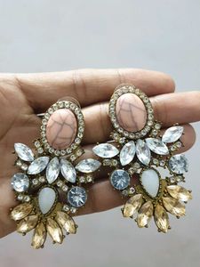 Statement Gemstone Earrings
