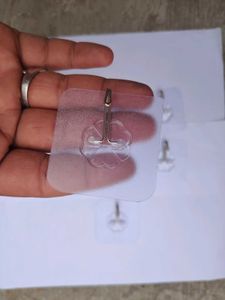 Clear Self-Adhesive Hooks (7-Pack)