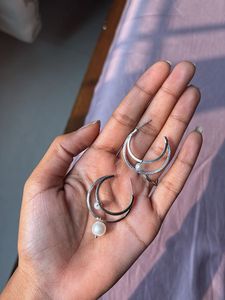 beautiful silver plated earrings