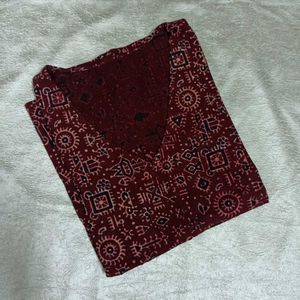 Ethnic Print Kurta Top