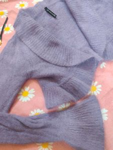 Lavender Cropped Cardigan