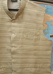 Mens Cotton Silk Ethnic Jacket