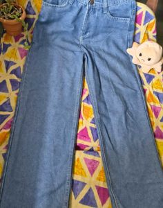 Wide Leg Denim Jeans