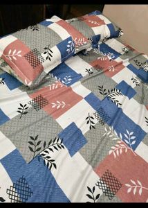 New Elastic double Bedsheet &amp; 2 pillow covers