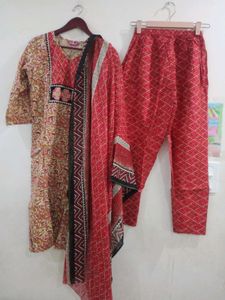 New kaamkari Printed Kurta Set