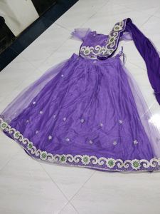 Lavender Beautiful Stitched Lehenga 🥰💗