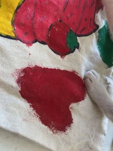 Hand-Painted Cupcake Tote Bag