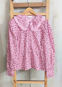 Floral Print Cotton Blouse size-42