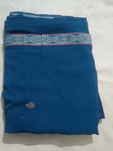Elegant Blue Saree
