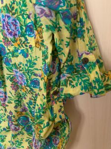 Vero Moda Floral Print Pure Cotton Top