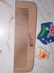 Wooden Comb &amp; Eraser