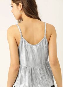 Silver Cami Top