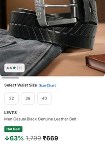 Levi's Brown Leather Belt