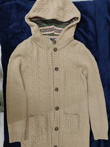 Hooded Knit Cardigan