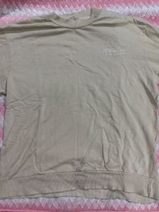 Beige Graphic Sweatshirt