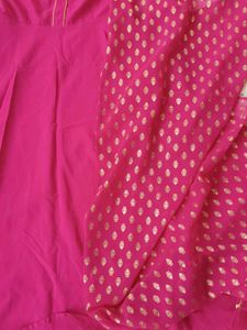 Pink Anarkali Kurta Set