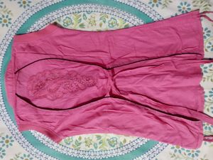 Pink Sleeveless Top