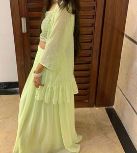 Light Green Lehnge Choli
