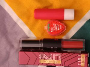 2 in 1 matte nude shade Lipstick with freebies