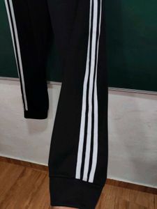 Adidas Originals Black &amp; White 3 strips Joggers