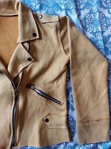Mustard Colour Velvet Jacket For Womens