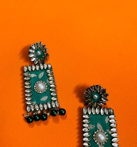 New Party Wear Fancy Fabric Earrings