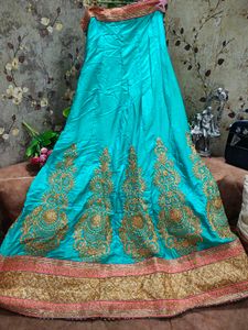 Heavy Work Contrast Beautiful Lehenga