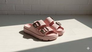 Pink Buckle Sandals