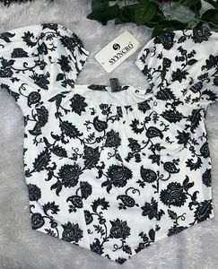 Floral Print Puff Sleeve Top