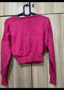 Cropped Pink Sweater