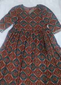 🔥BRAND New L Size Printed Anarkali kurta Set🔥