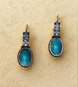 Vintage Blue Stone Earrings