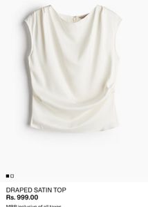 Draped Satin Top