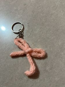 Cute Bow crochet Keychain