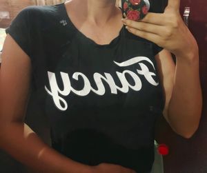 Black Fancy Crop Top