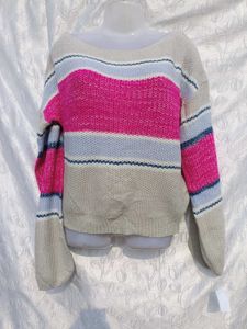 Striped Knit Pullover 💜