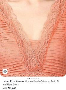 Label Ritu Kumar Peach Dress (BRAND NEW)