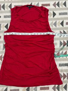 Charming Red Sleeveless Top