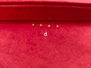 Pure Gold Flower Stud Earrings And Nose Ring