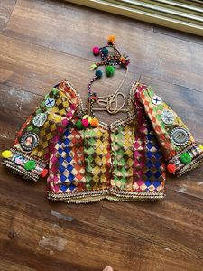 Colorful Ethnic Saree, Blouse &amp; Petticoat Set