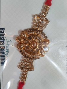 Heavy Diamond Work Rakhi Design