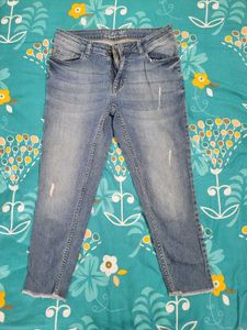 Blue Jeans Ankle Length