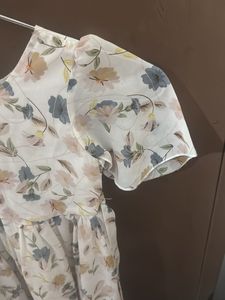 White Floral Frock
