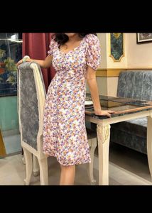 MAX Floral Button-Down Midi Dress