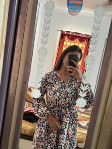 Floral Print Mini Dress
